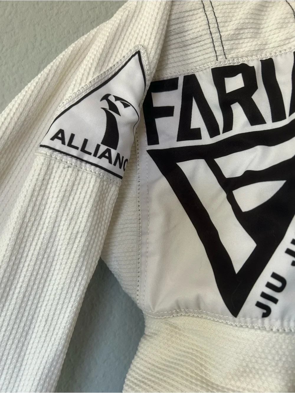 Alliance Jiu Jitsu White Gi Jacket with Patches